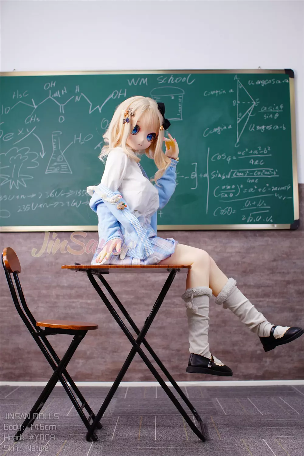 WM S-TPE 146cm Anime TPE Sex Doll with PVC Head #Y008